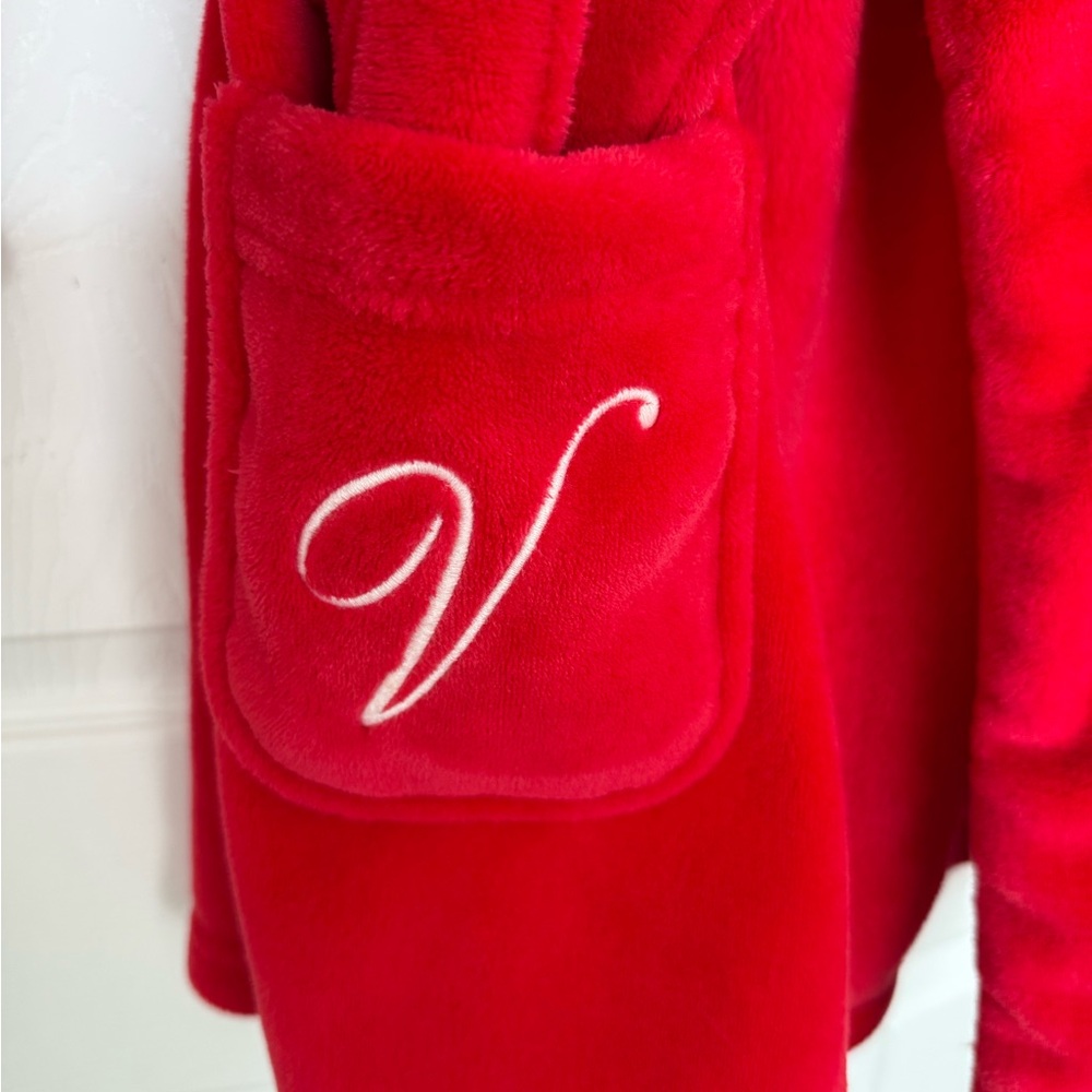 Victoria's Secret Red Robe Housecoat lounge wear Size Sm/Med - Picture 7 of 9